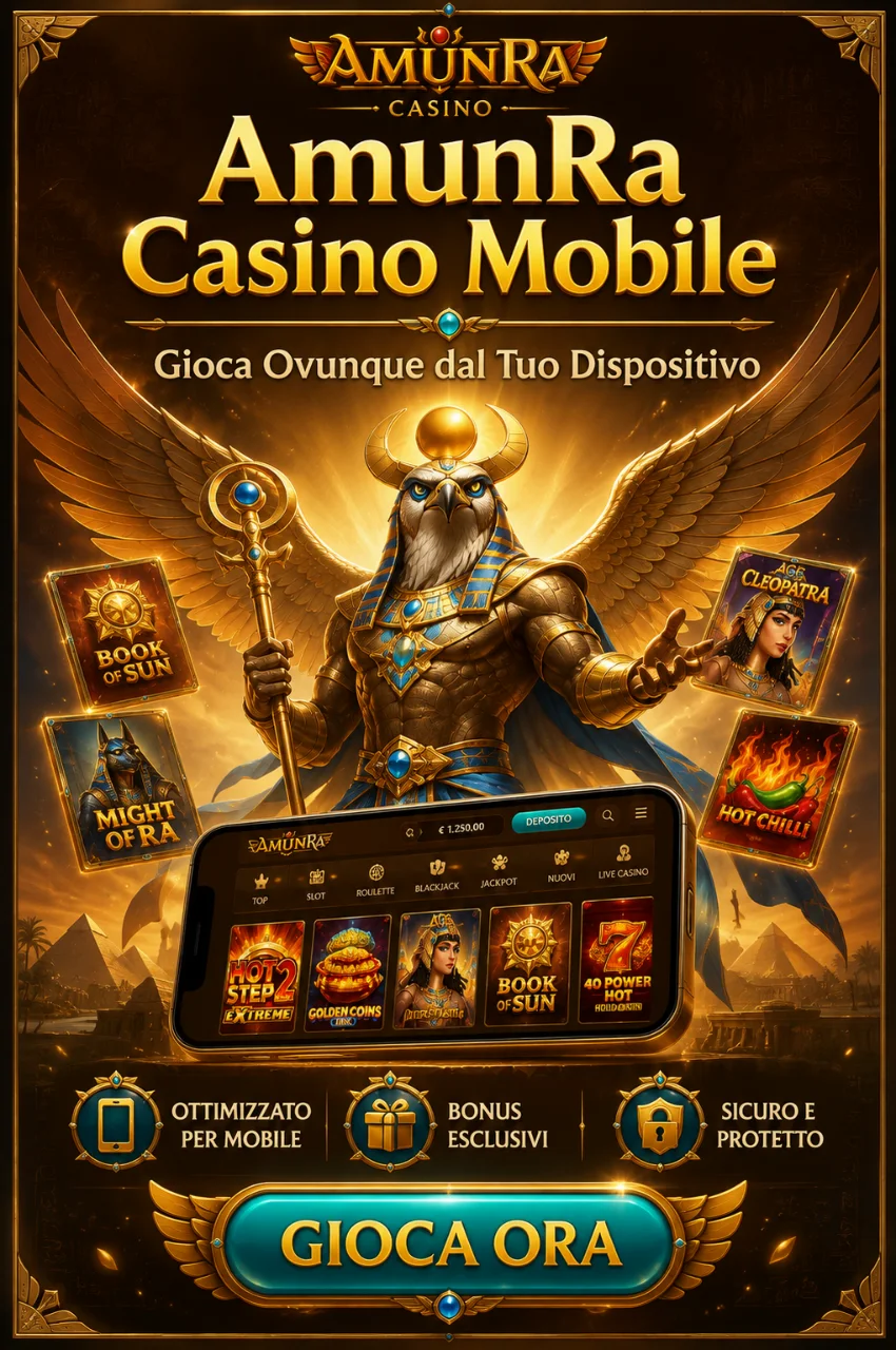 AmunRa Casino Mobile — Gioca Ovunque dal Tuo Dispositivo